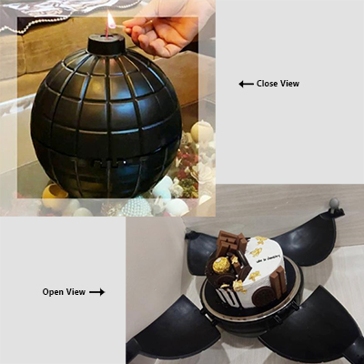 "Bomb Box Surprise Cake - 1kg - Click here to View more details about this Product